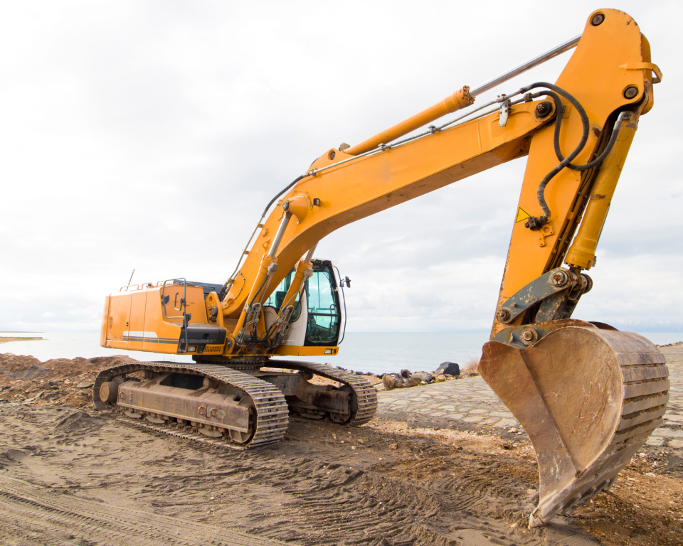 koparka długoramienna kołowa